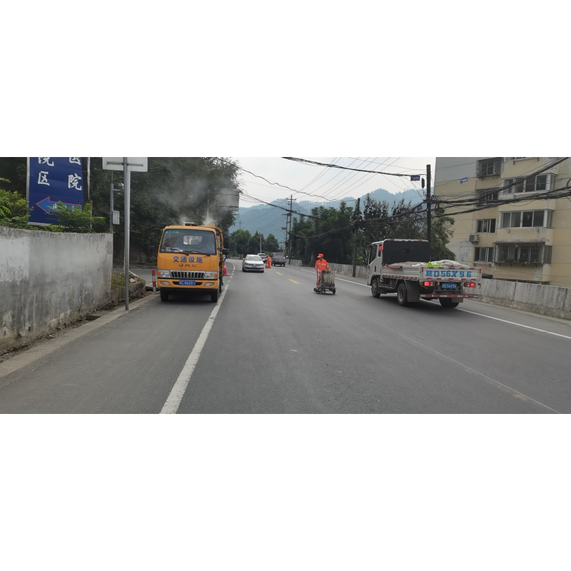 国道道209 316 标线施工